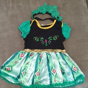 Kids Green and Black Costume Dress